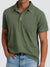 Herre Poloshirt Korte Ermer Avslappet Fit Myk Vasket Tekstur 6