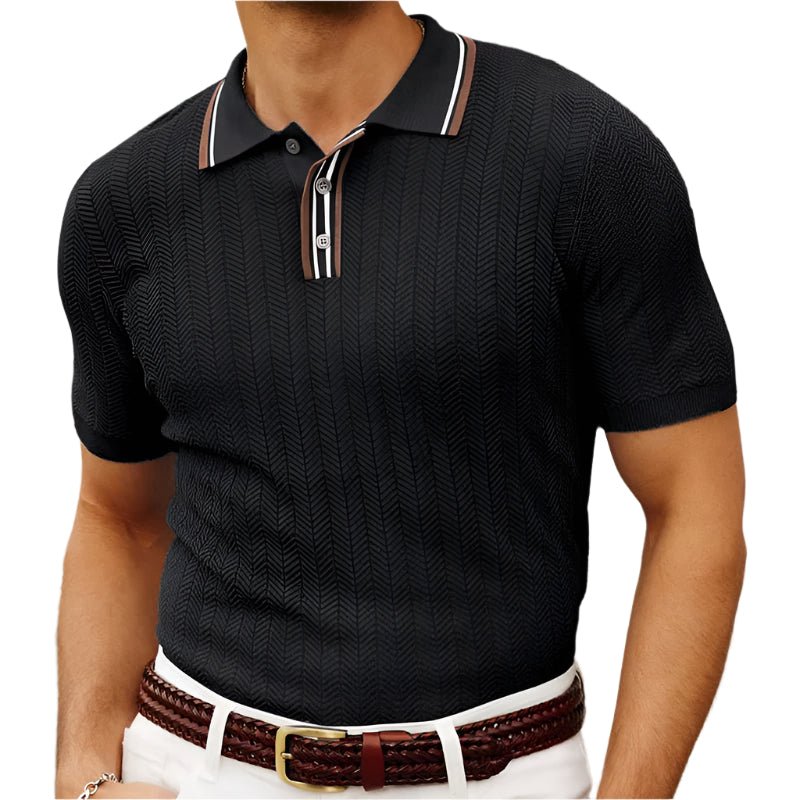 Herre Poloshirt Slim Fit Silke 0
