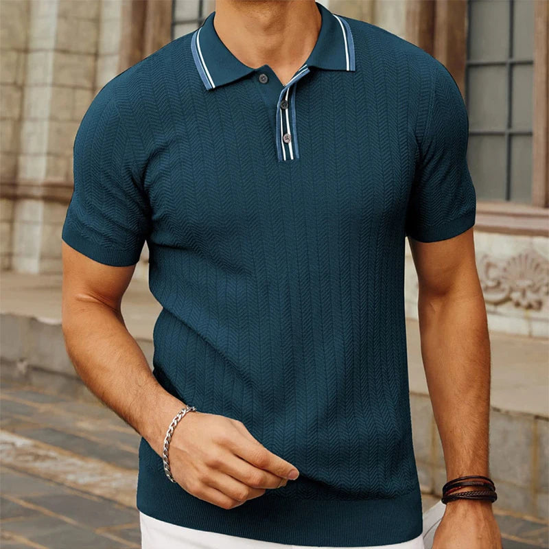 Herre Poloshirt Slim Fit Silke 2