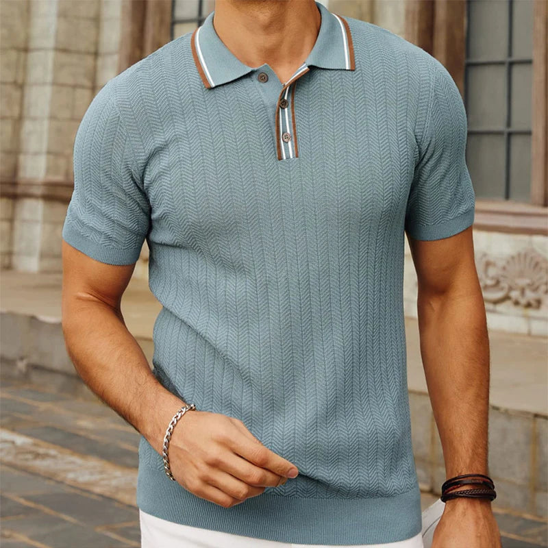 Herre Poloshirt Slim Fit Silke 4
