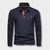 Herre Poloshirt med Lange Ermer og Kontrasterende Detaljer 1