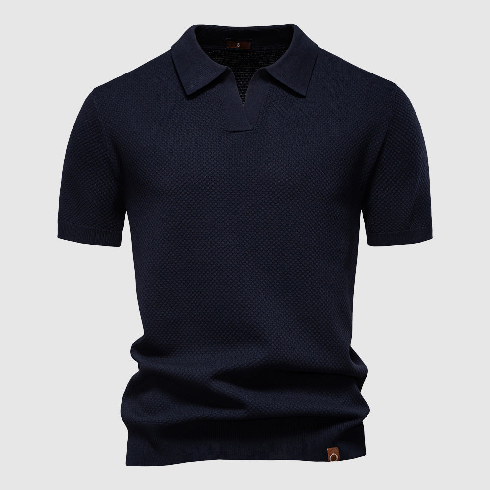 Herre Poloskjorte Klassisk Stil 3