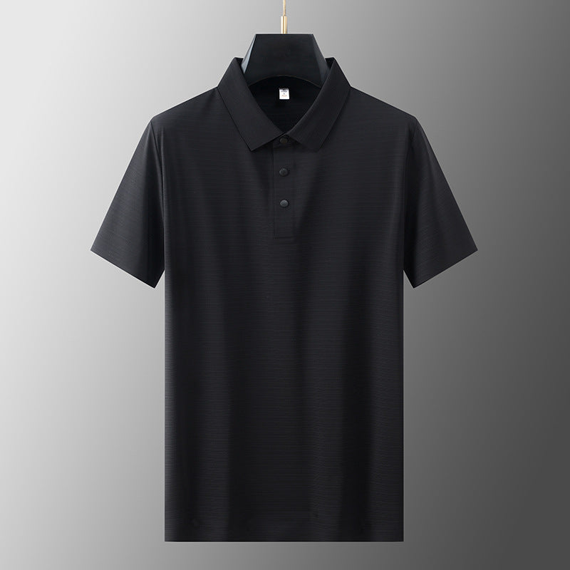Herre Poloskjorte Klassisk Stil Ribbete Design 4
