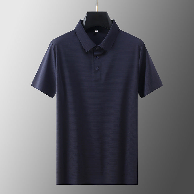 Herre Poloskjorte Klassisk Stil Ribbete Design 6