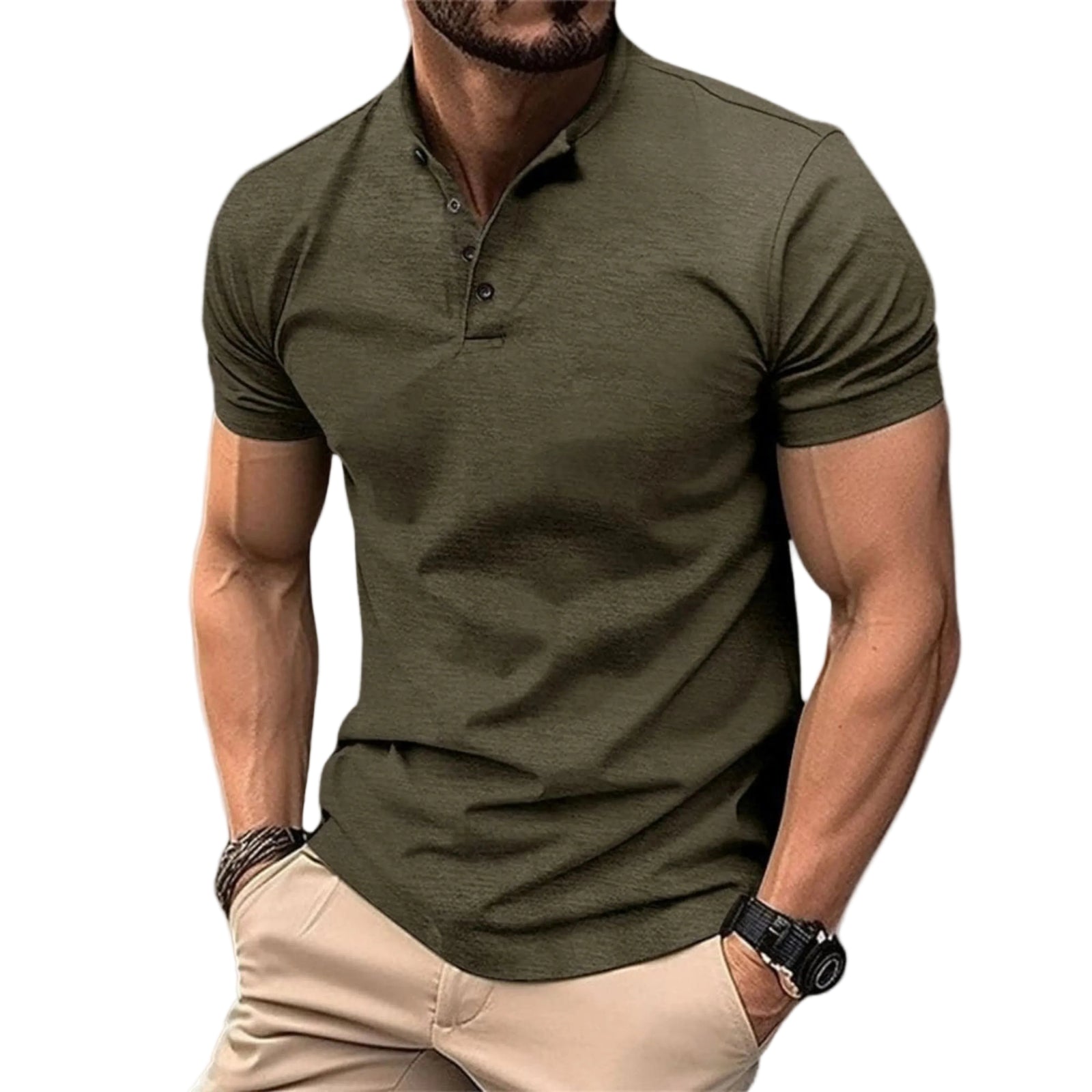 Herre Poloskjorte Uformell Stil 0