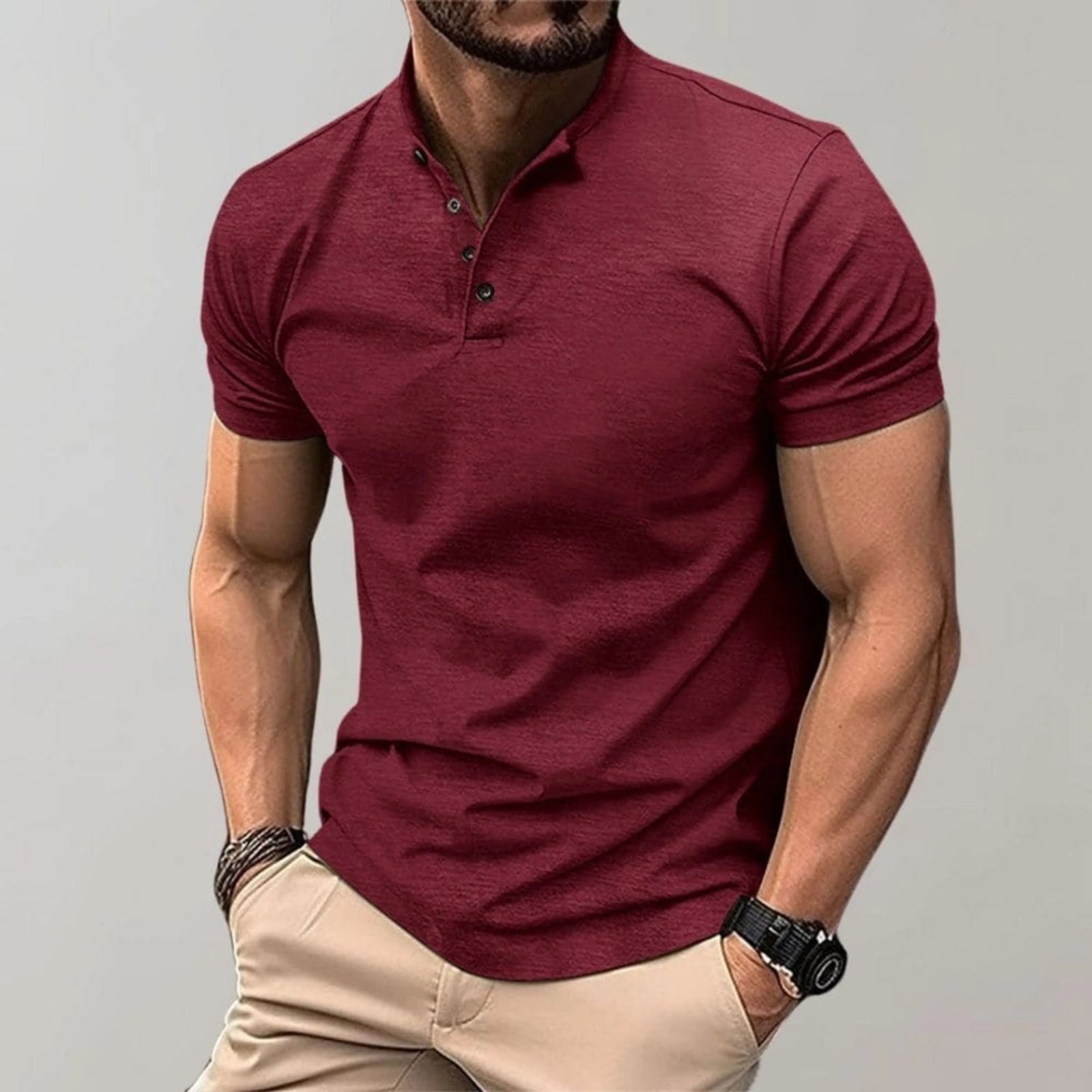 Herre Poloskjorte Uformell Stil 3