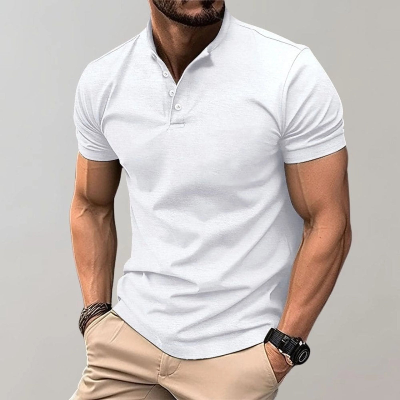 Herre Poloskjorte Uformell Stil 4