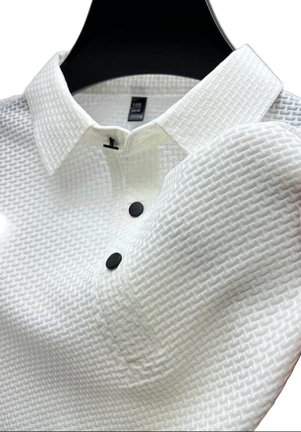 Herre Poloskjorte med Mesh Detaljer 0