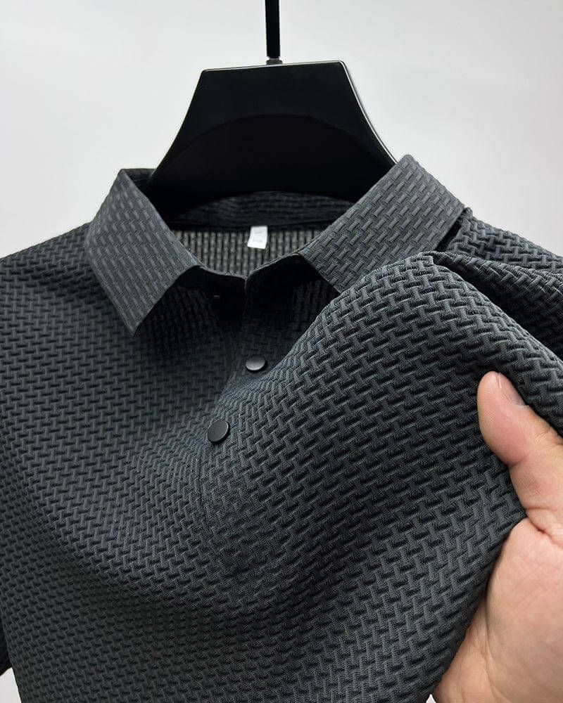 Herre Poloskjorte med Mesh Detaljer 1