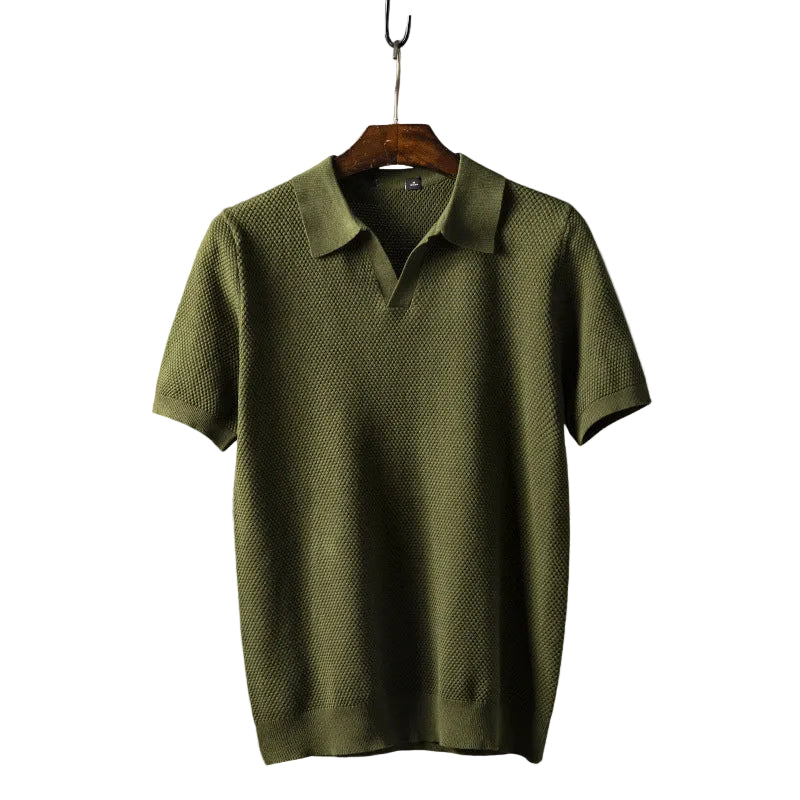 Herre Poloskjorte med Mesh Detaljer Korte Ermer 0