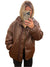 Herre Puffer Jakke Skinn Brun 0