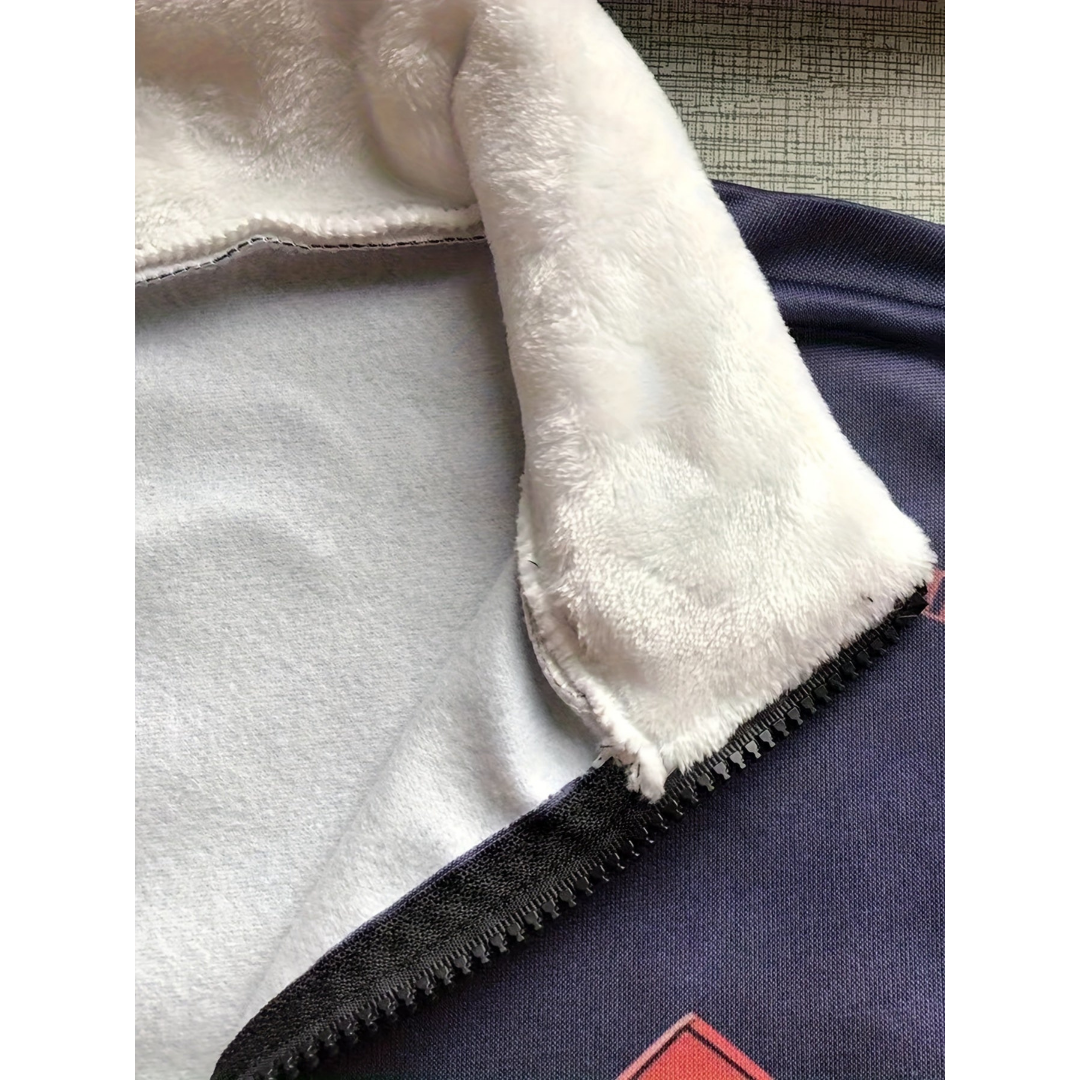 Herre Pullover Langermet Med Reissverschluss Høyverdig Stoff 1