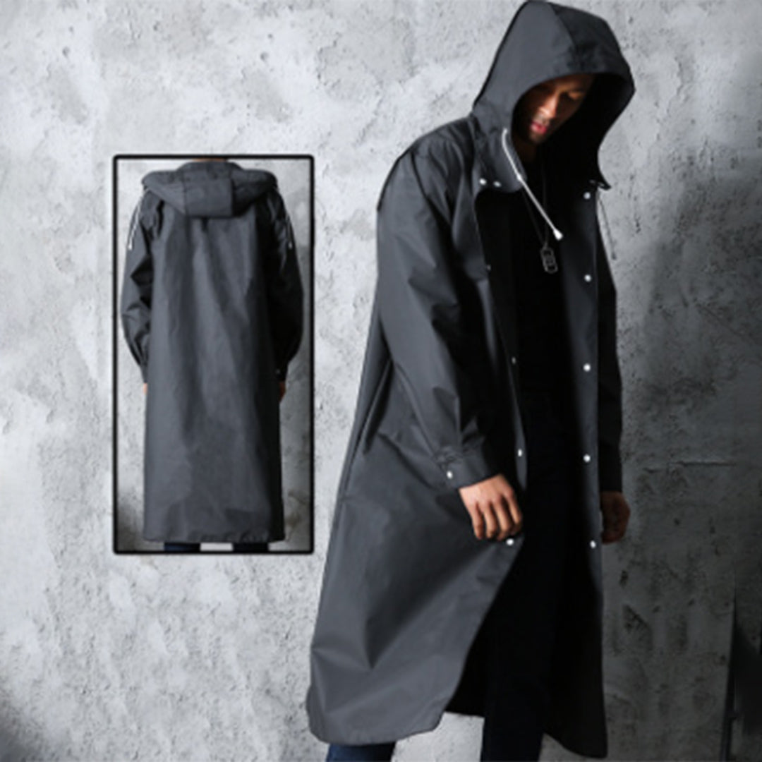 Herre Regnfrakk med Hette Trendy Design 0