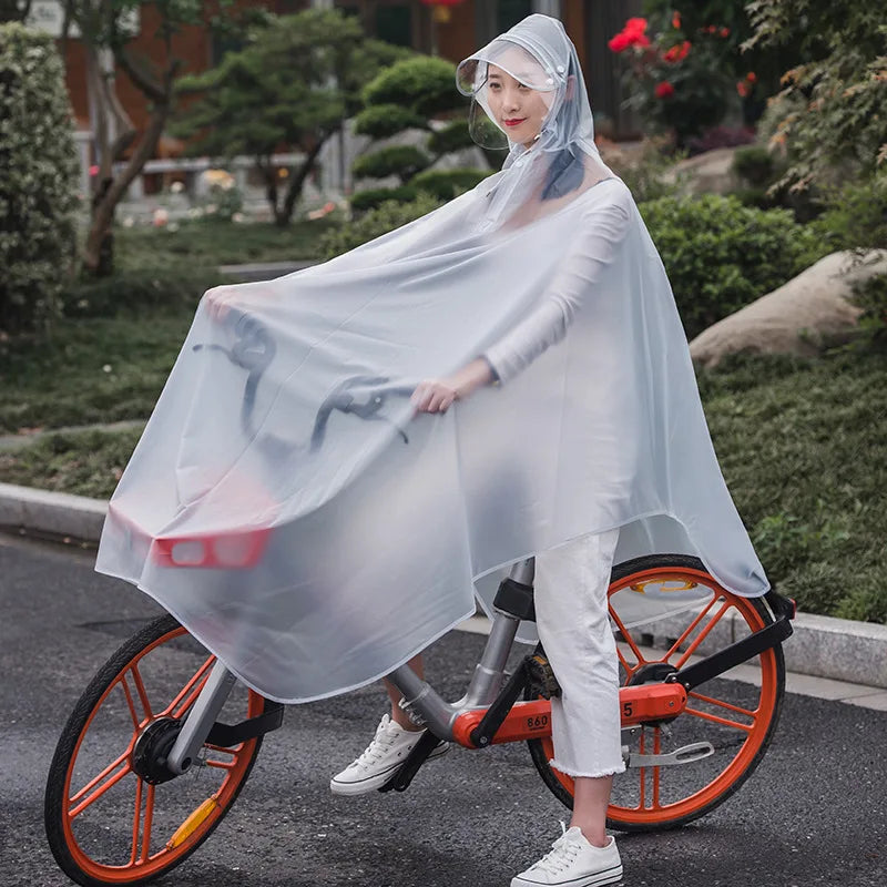 Herre Regnponcho Transparent PVC for Utendørsbruk 0