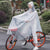 Herre Regnponcho Transparent PVC for Utendørsbruk 5