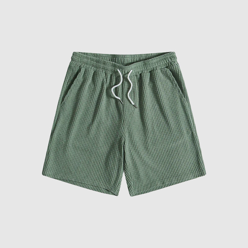 Herre Sett med Kortermet Skjorte og Shorts Avslappet Stilig 8
