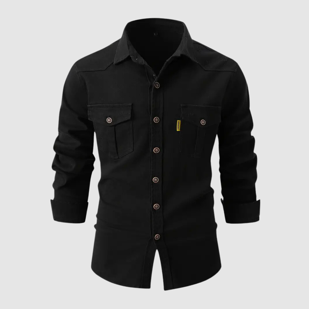 Herre Skjorte Casual Worker Stil 5