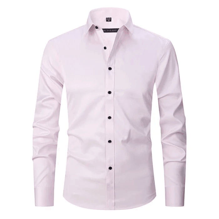 Herre Skjorte Smart Casual Slim Fit Stretch Stoff 12