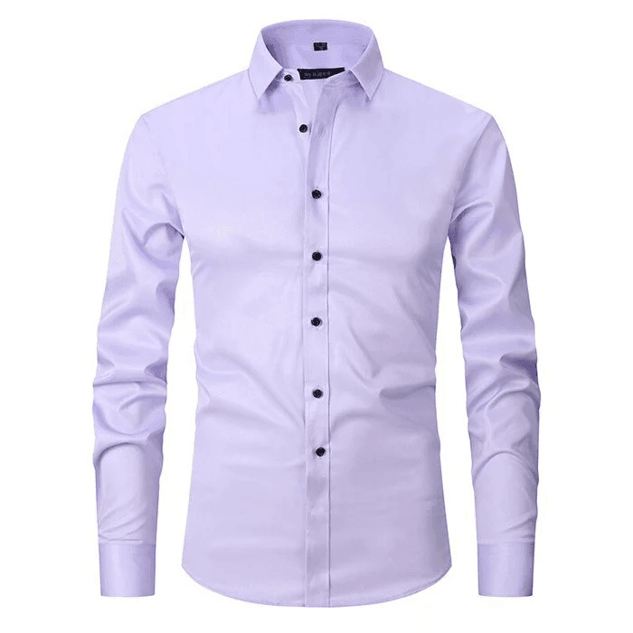 Herre Skjorte Smart Casual Slim Fit Stretch Stoff 15