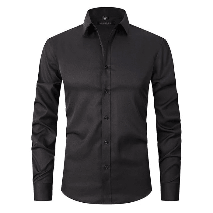 Herre Skjorte Smart Casual Slim Fit Stretch Stoff 4