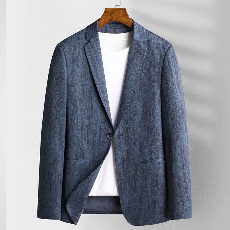 Herre Slim-Fit Blazer med Strukturert Silhuett 1