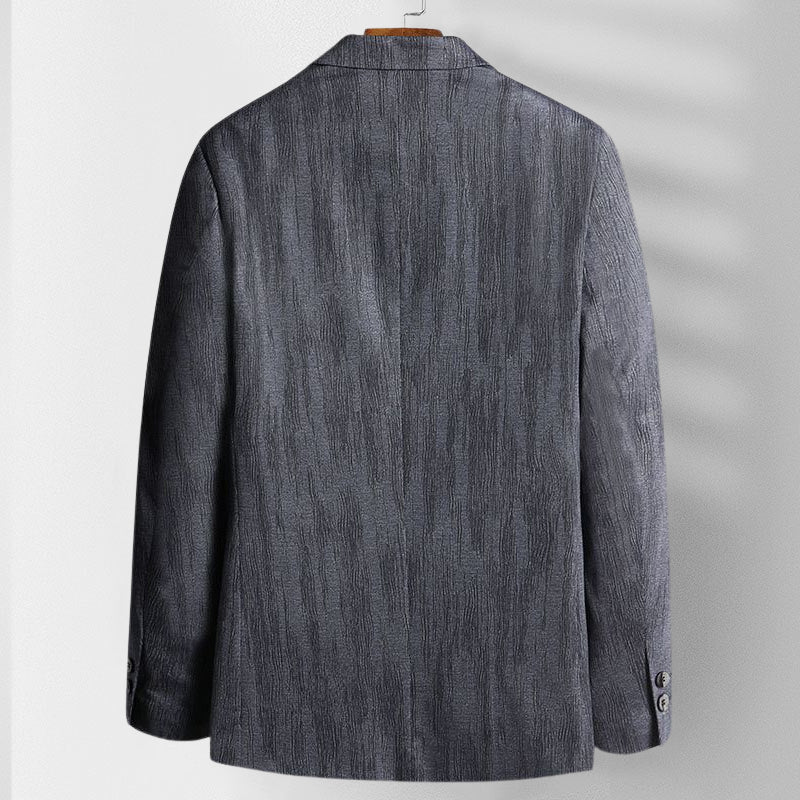 Herre Slim-Fit Blazer med Strukturert Silhuett 2