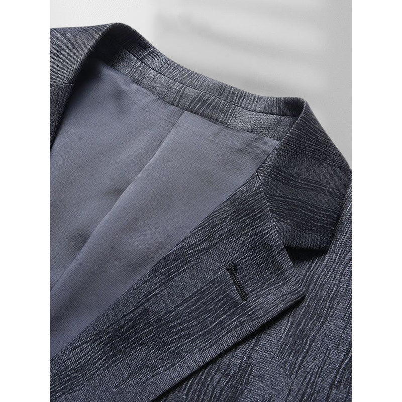 Herre Slim-Fit Blazer med Strukturert Silhuett 3
