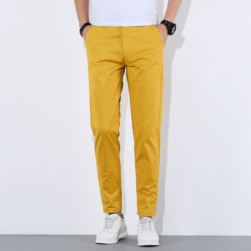 Herre Slim-Fit Bukser med Avsmalnende Ben 3