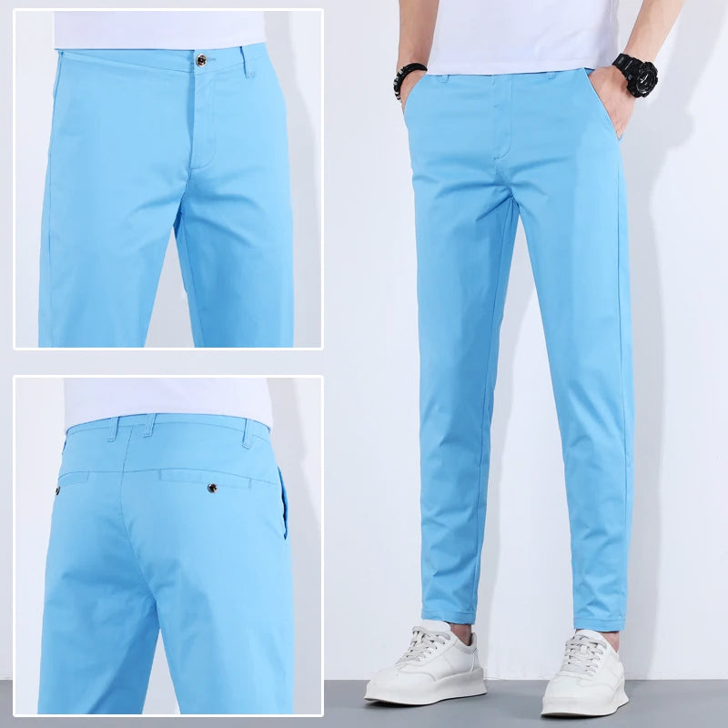 Herre Slim-Fit Bukser med Avsmalnende Ben 6