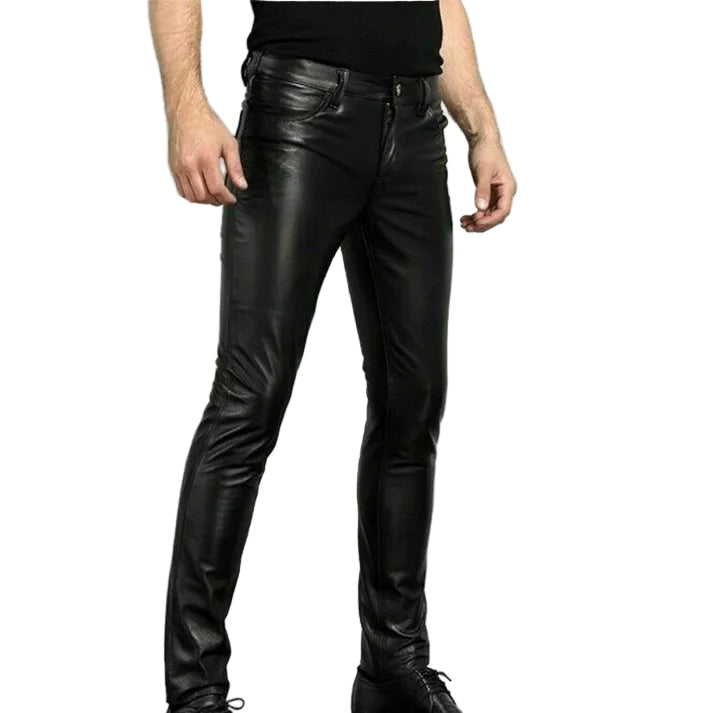 Herre Slim Fit Bukser med Moderne Silhuett 0