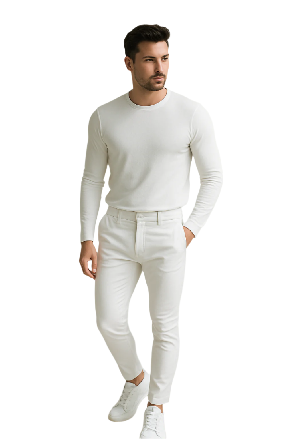 Herre Slim Fit Denim Bukser med Lommer 0