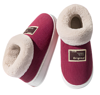 Herre Slippers Med Imitert Pels Fôret 0