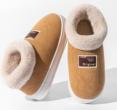 Herre Slippers Med Imitert Pels Fôret 3