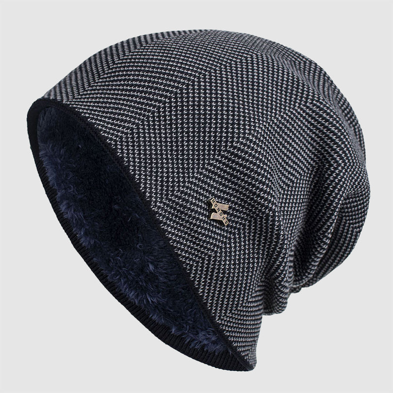 Herre Slouch Beanie med Fleecefôr 3