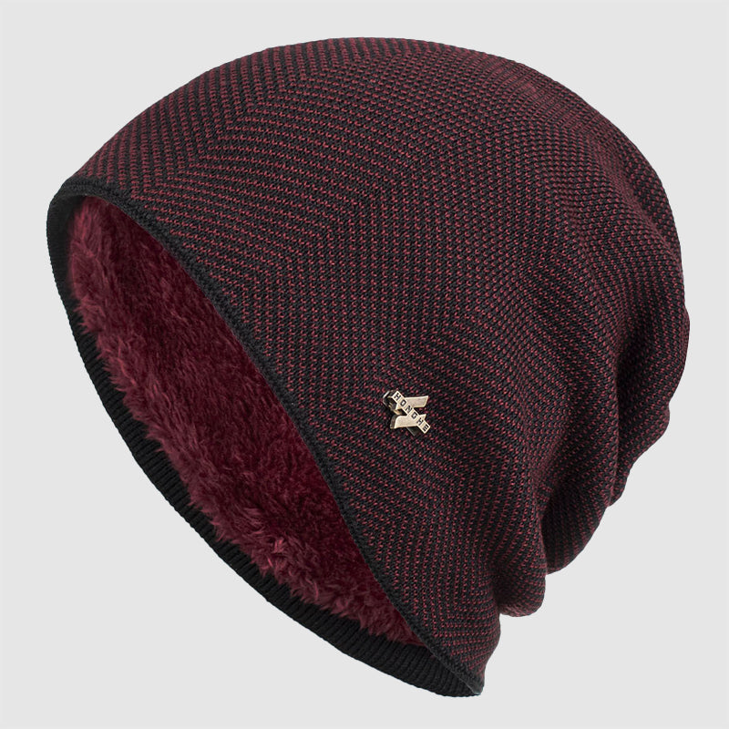 Herre Slouch Beanie med Fleecefôr 4