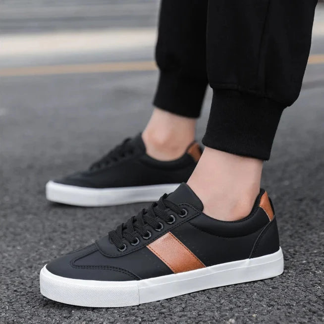 Herre Sneakers Low Top Minimalistisk Design med Sklisikker Yttersåle 2