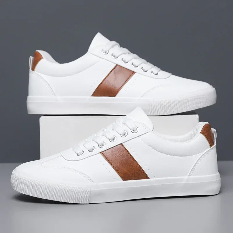 Herre Sneakers Low Top Minimalistisk Design med Sklisikker Yttersåle 4