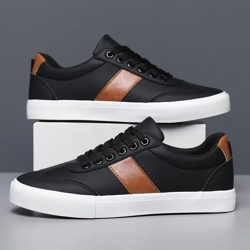 Herre Sneakers Low Top Minimalistisk Design med Sklisikker Yttersåle 6