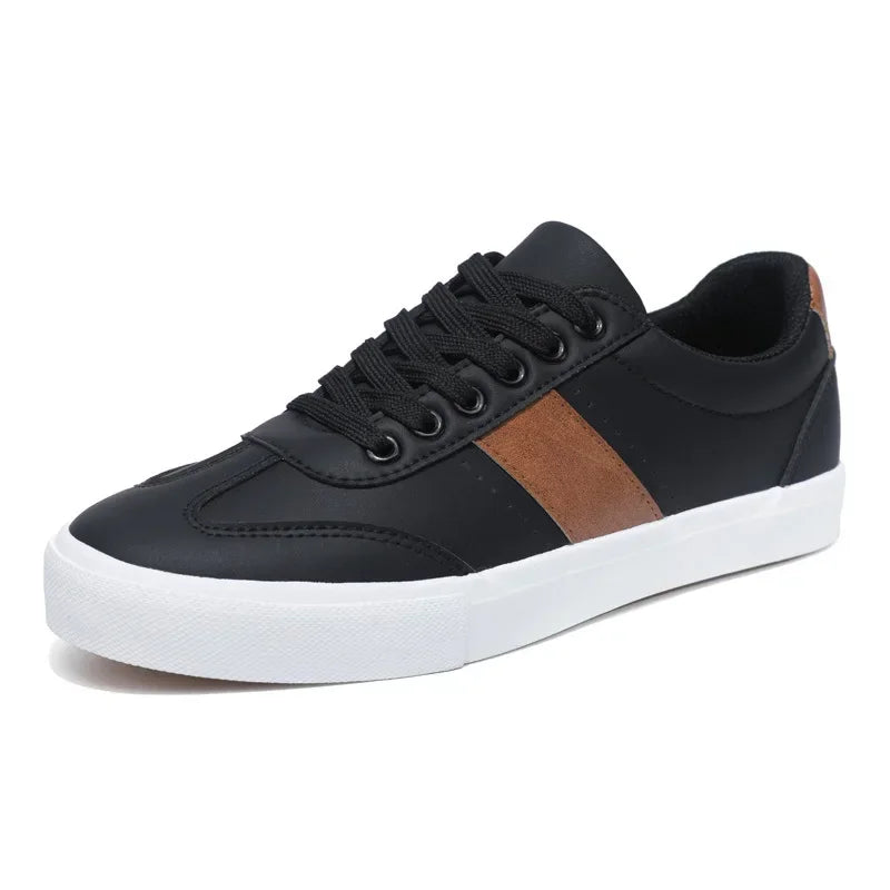 Herre Sneakers Low Top Minimalistisk Design med Sklisikker Yttersåle 7