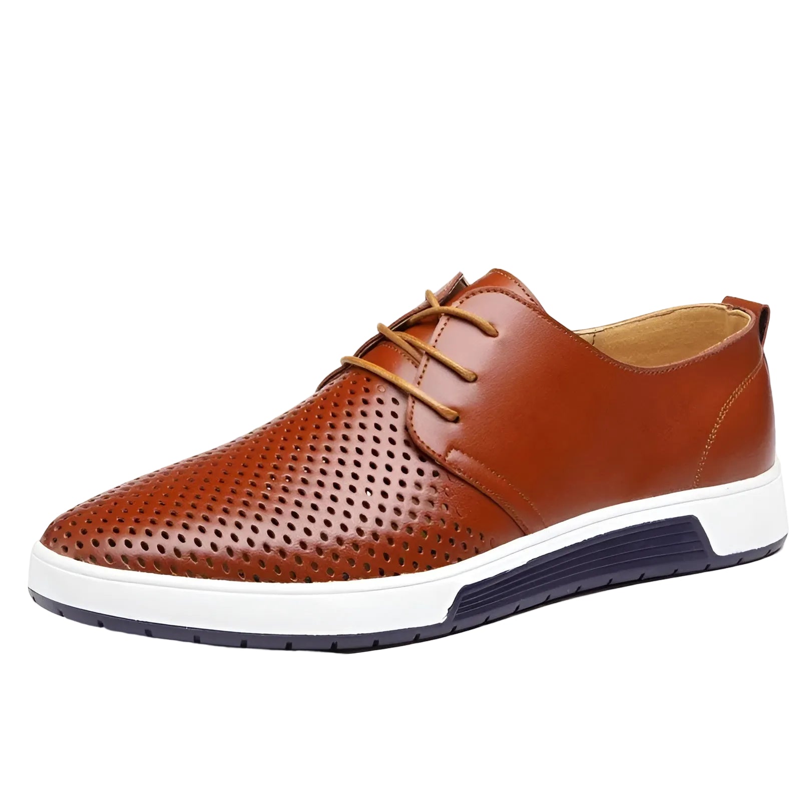 Herre Sneakers Low Top Perforert Design Komfortabel og Stilren 0