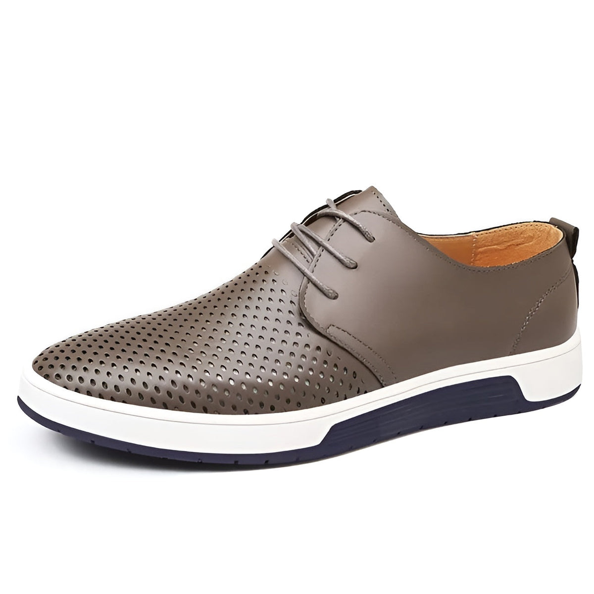 Herre Sneakers Low Top Perforert Design Komfortabel og Stilren 4
