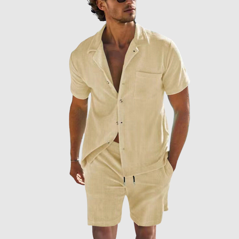 Herre Sommer Sett Avslappet Stil 1