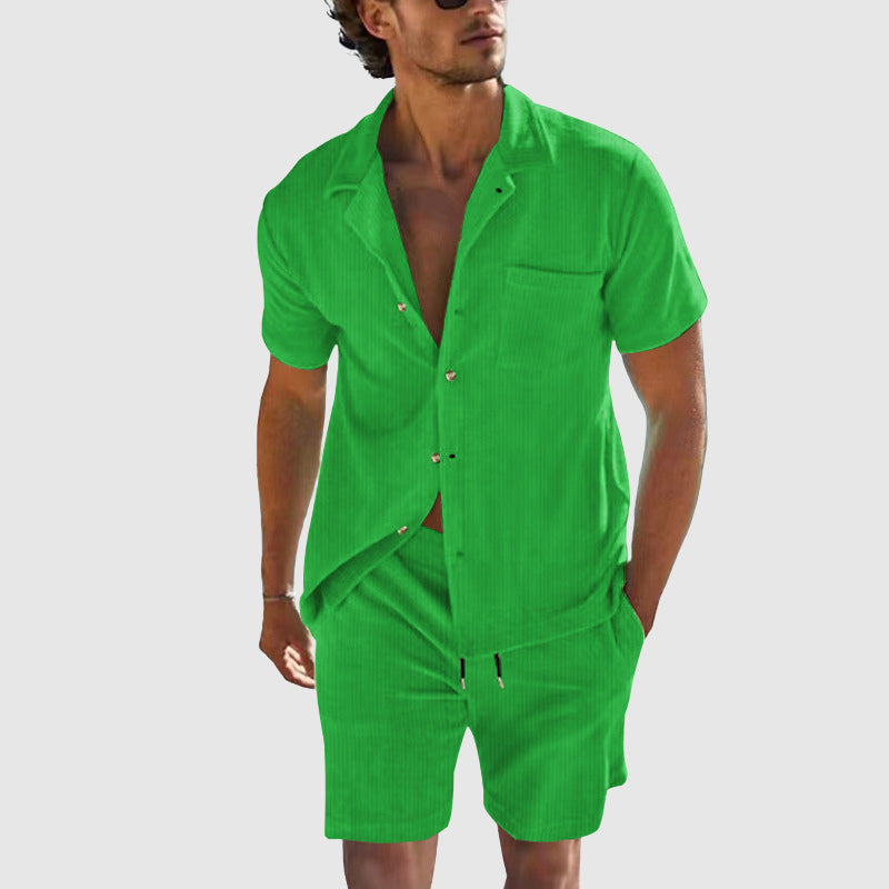 Herre Sommer Sett Avslappet Stil 3