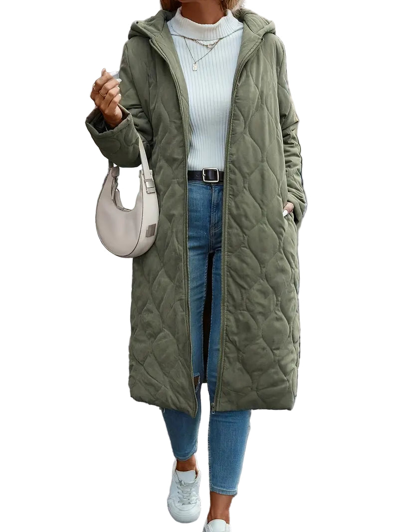 Herre Steppjakke med Kapuze og Lange Ermer 0