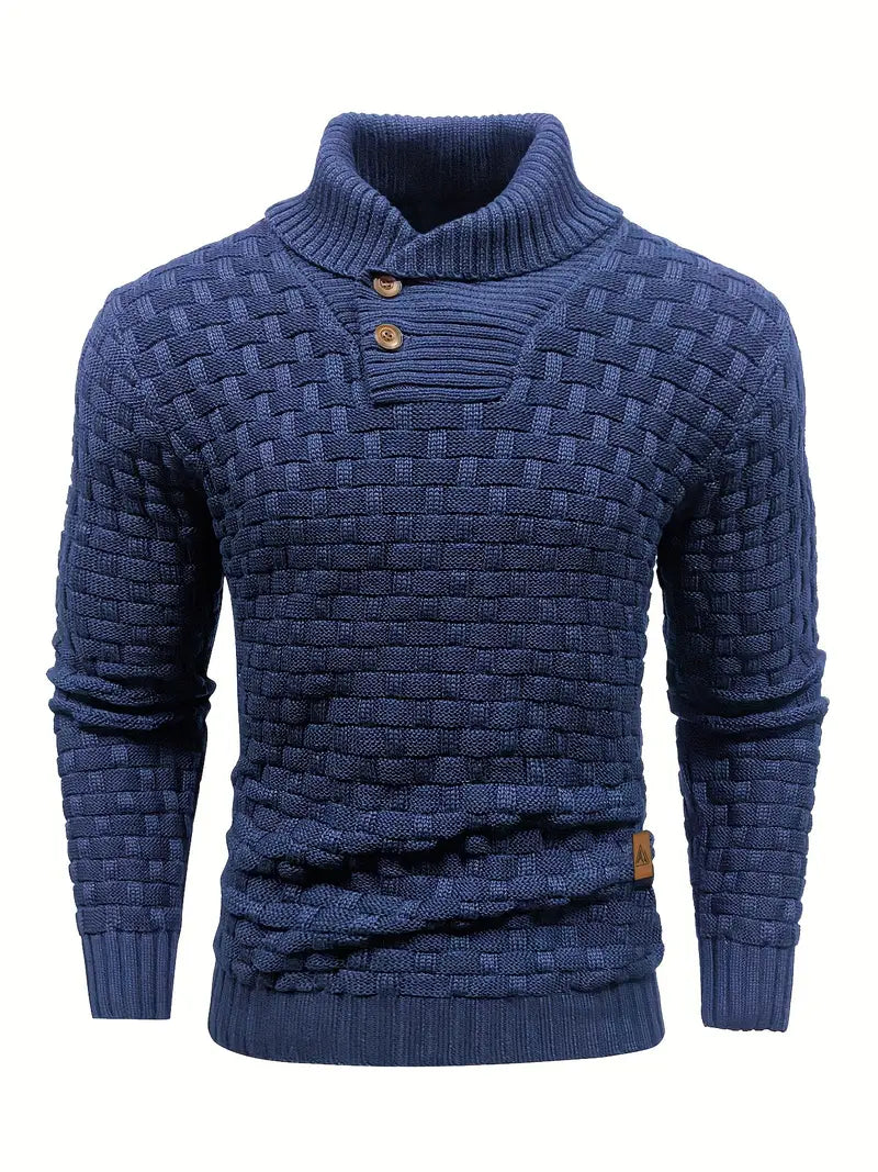 Herre Strikket Genser Elegant Kvalitet 2