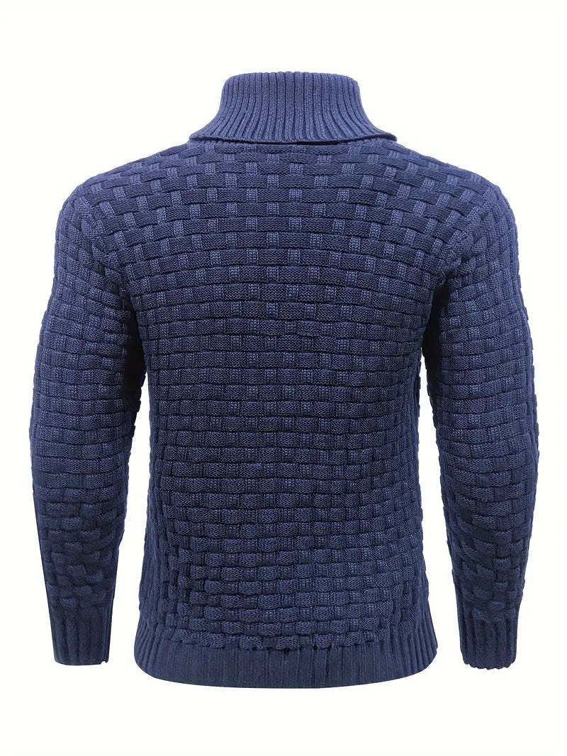 Herre Strikket Genser Elegant Kvalitet 3