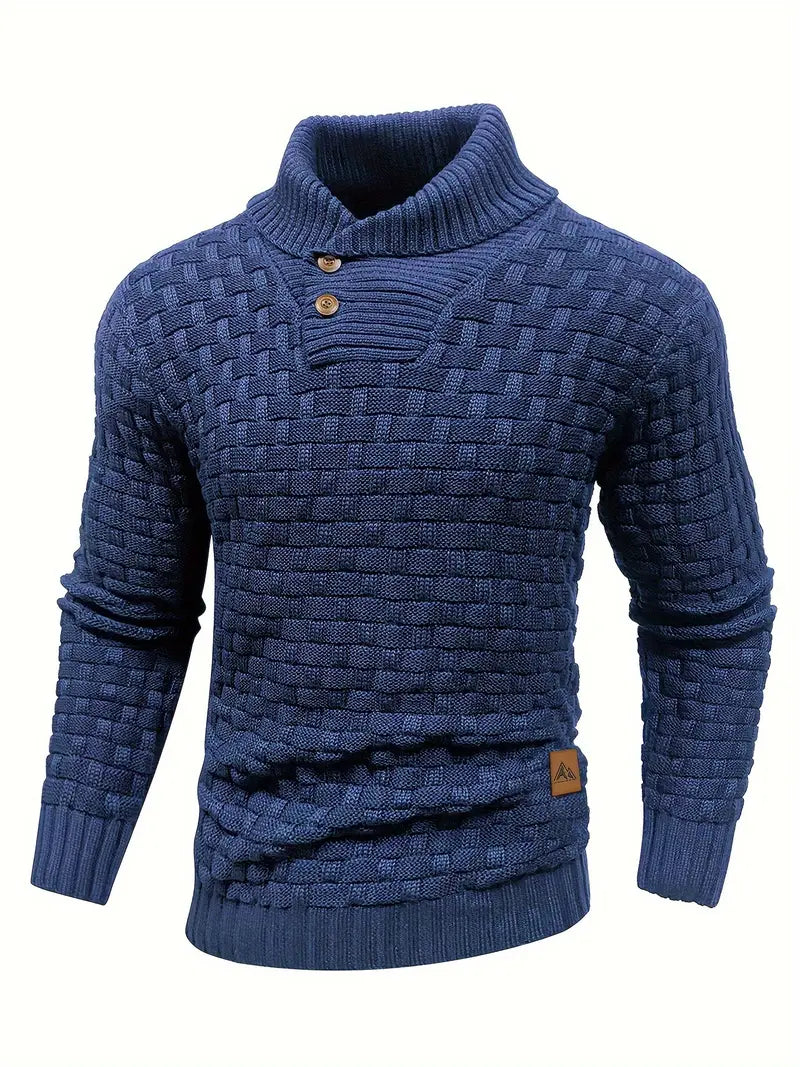 Herre Strikket Genser Elegant Kvalitet 6