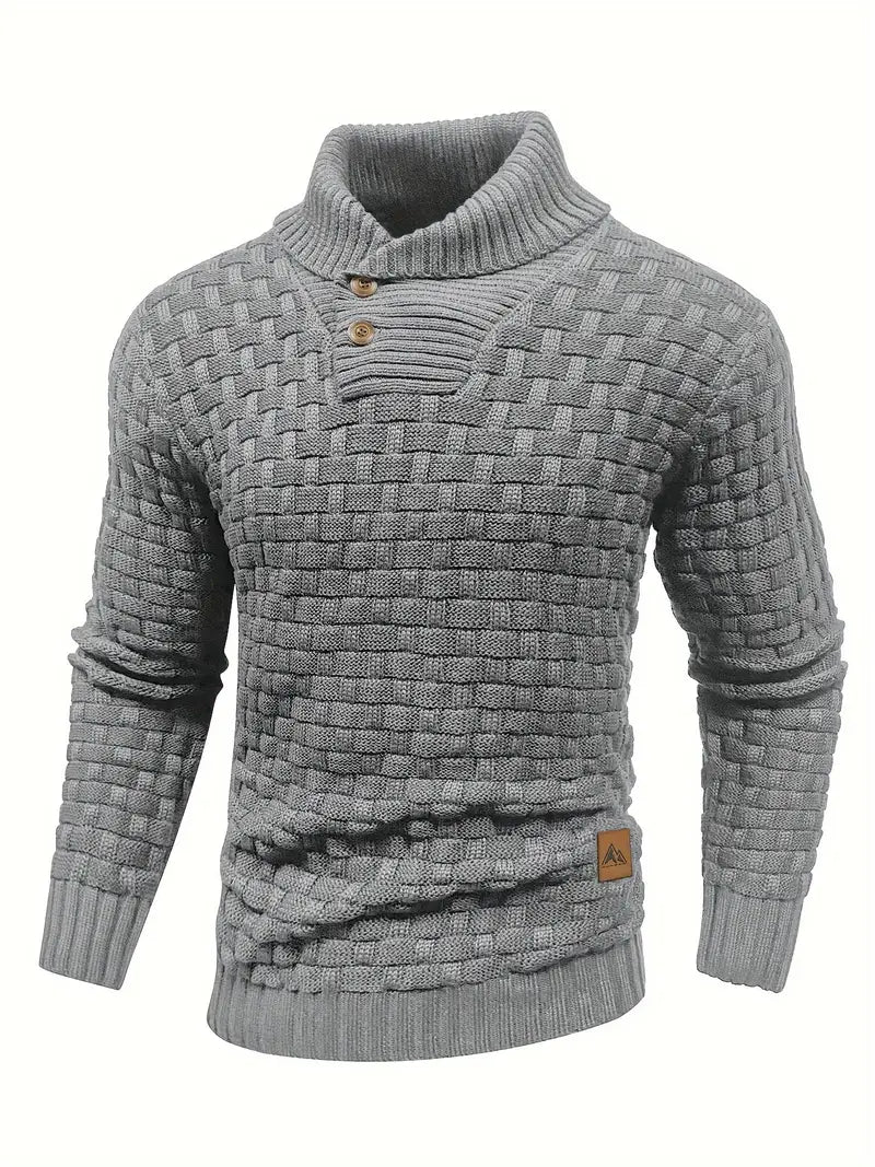 Herre Strikket Genser Elegant Kvalitet 7