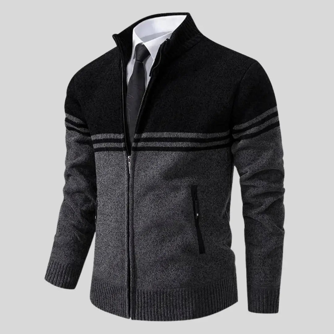 Herre Strikket Genser Klassisk Stil 3