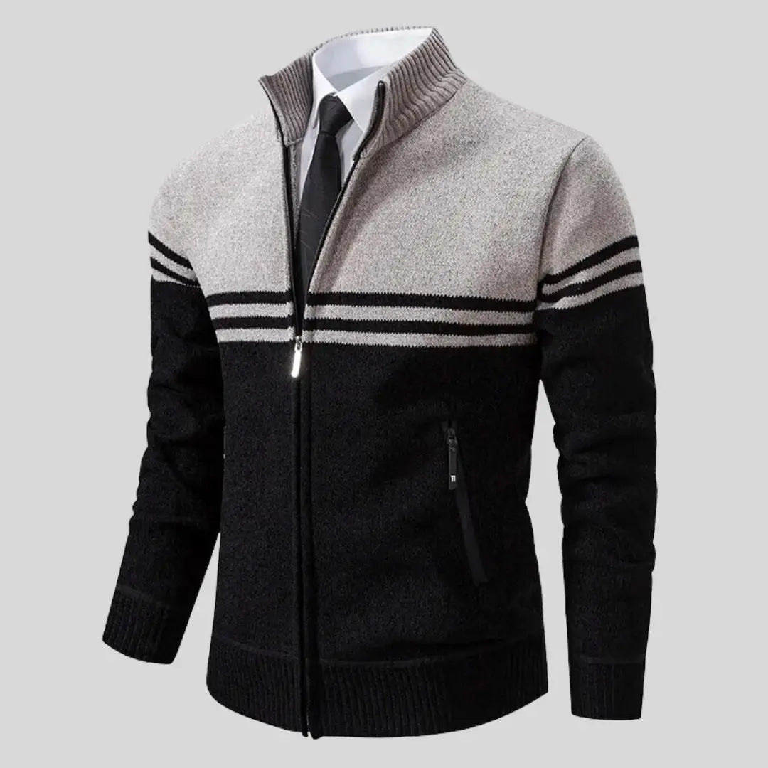 Herre Strikket Genser Klassisk Stil 4